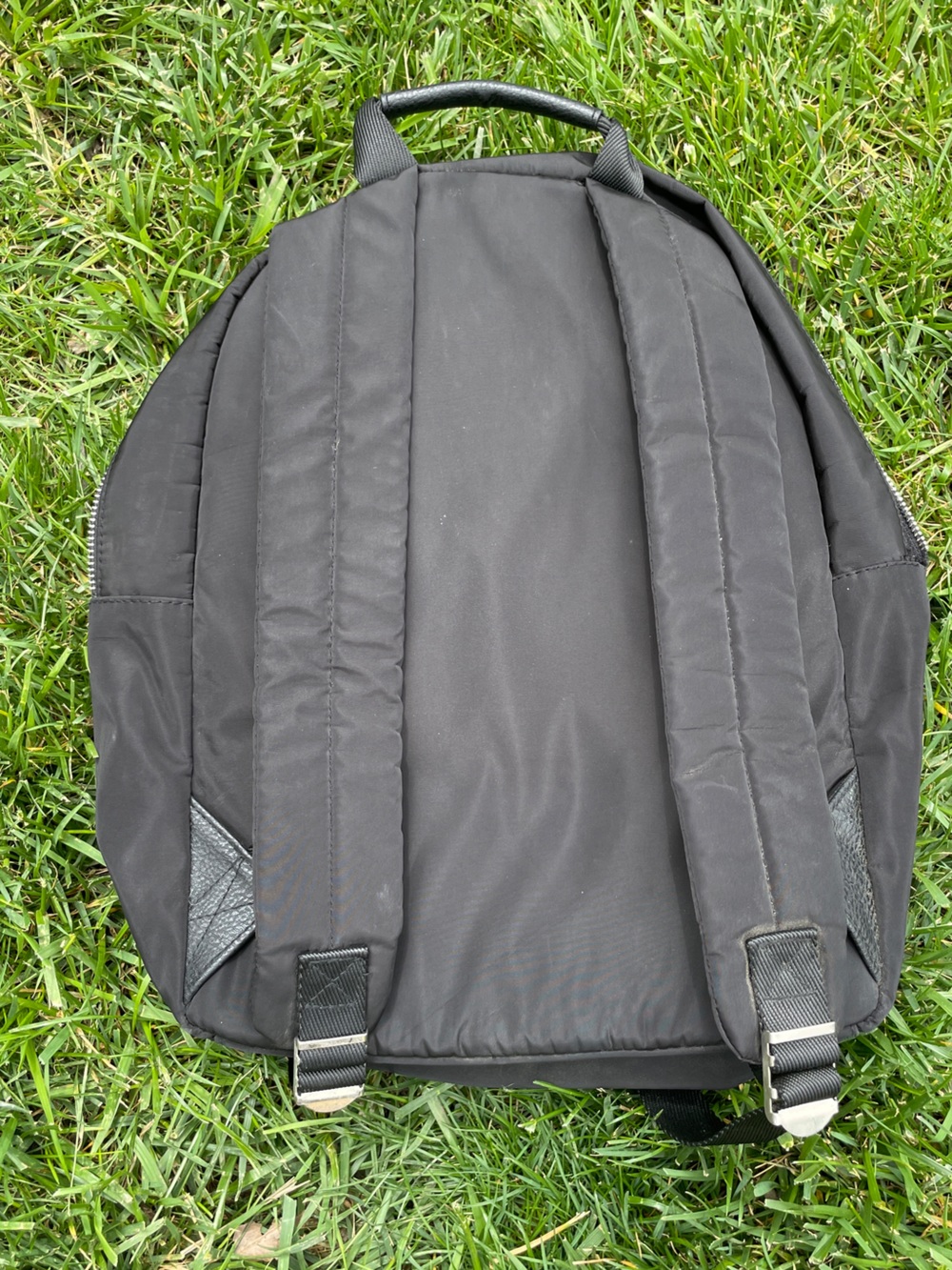Steve Madden Athleisure Black Nylon Mini Backpack Silver Hardware - Picture 2 of 8